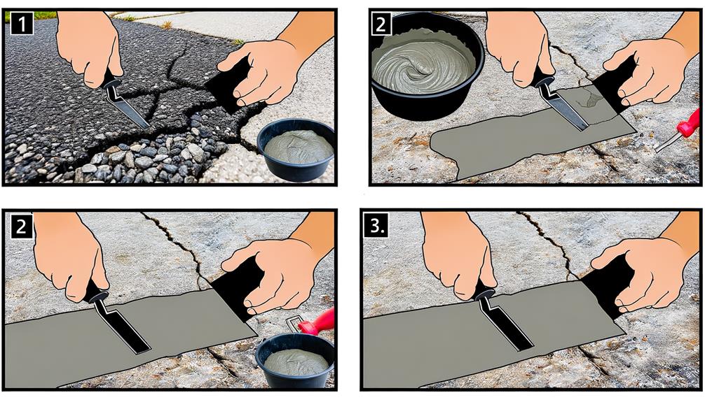 fix cracked concrete surfaces