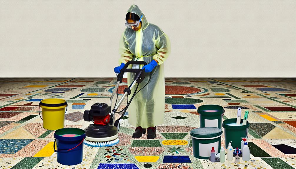 preserving historic terrazzo flooring