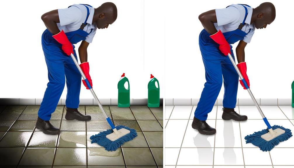 remove grease from tiles