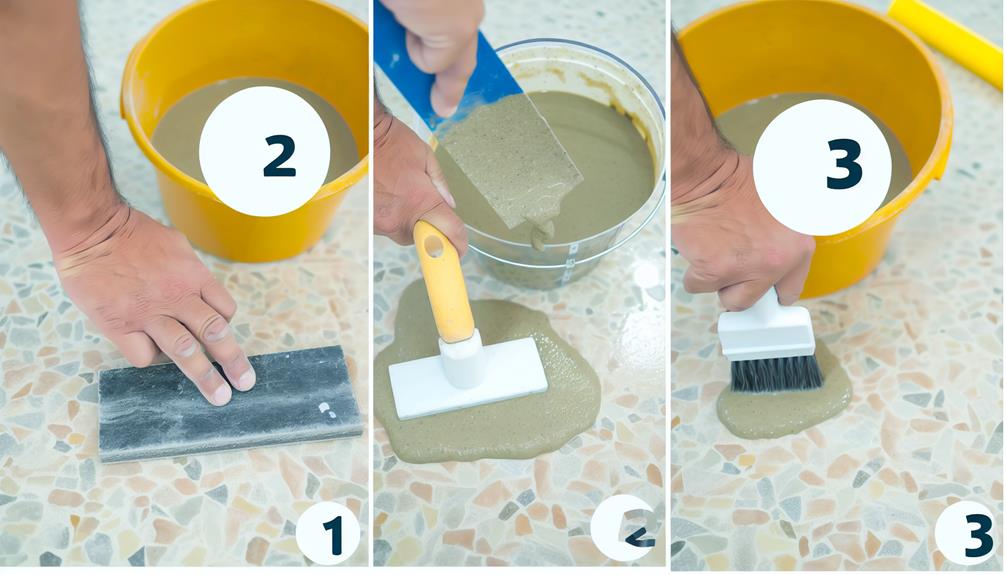 terrazzo grouting made easy